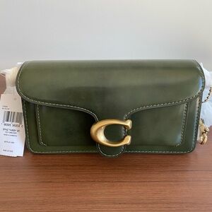 Coach Tabby 20 Spazzolato in Brass Olive Green CW631